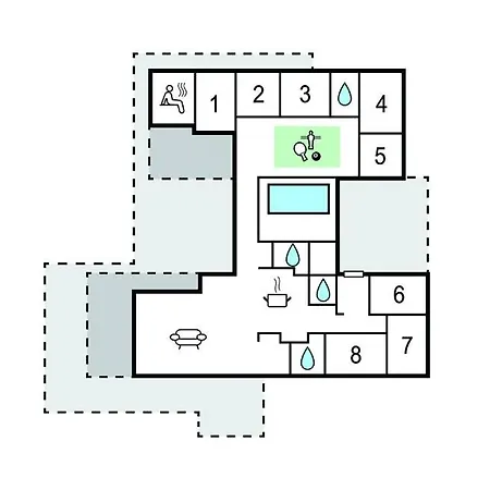 Prázdninový dům Beautiful In With Sauna